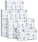 50 Pcs 3x3x3’’ Blue Floral Paper Gift Boxes – Chinoiserie Hydrangea Party Favor Boxes for Wedding, Birthday, Bridal Shower, Candy & Small Gifts (Blue)